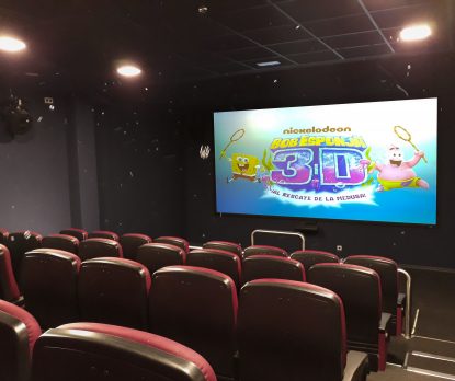 4D Cinema Screen with Spongebob