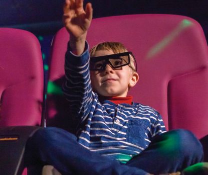 Child reaching out 4D Cinema
