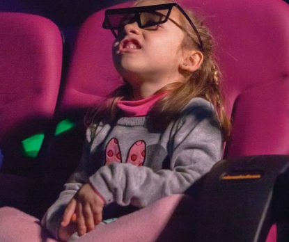 Nickelodeon Adventure 4D Cinema Child on Seat